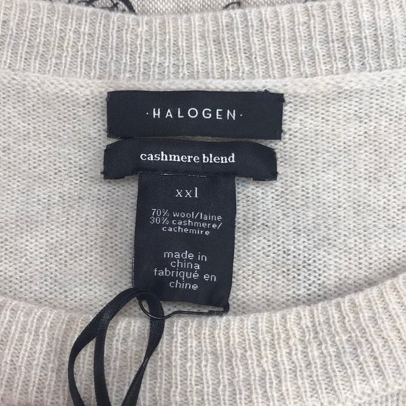 Halogen Wool & Cashmere Button Sleeve Sweater - Picture 4 of 6